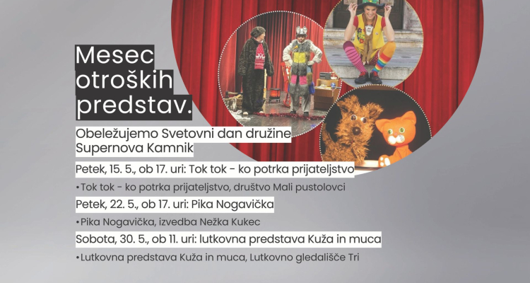 Mesec otroških predstav v Kamniku